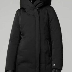 Soia & Kyo Puffer Down Coat, Size Small, Black